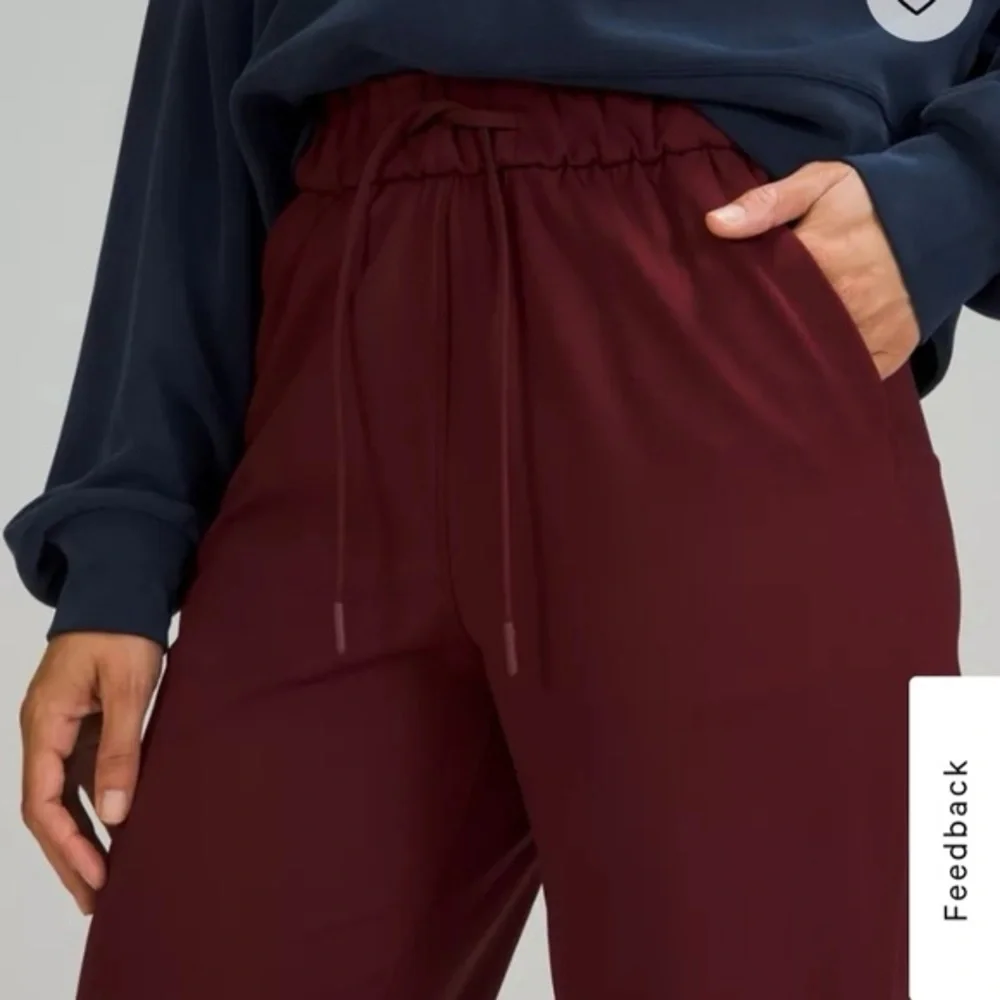 Lululemon Stretch High-Rise Pant 7/8 Length Red Merlot Size 4